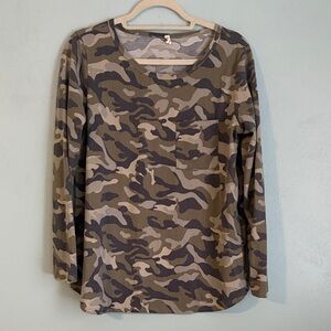 Womens Camouflage Long Sleeve Shirt